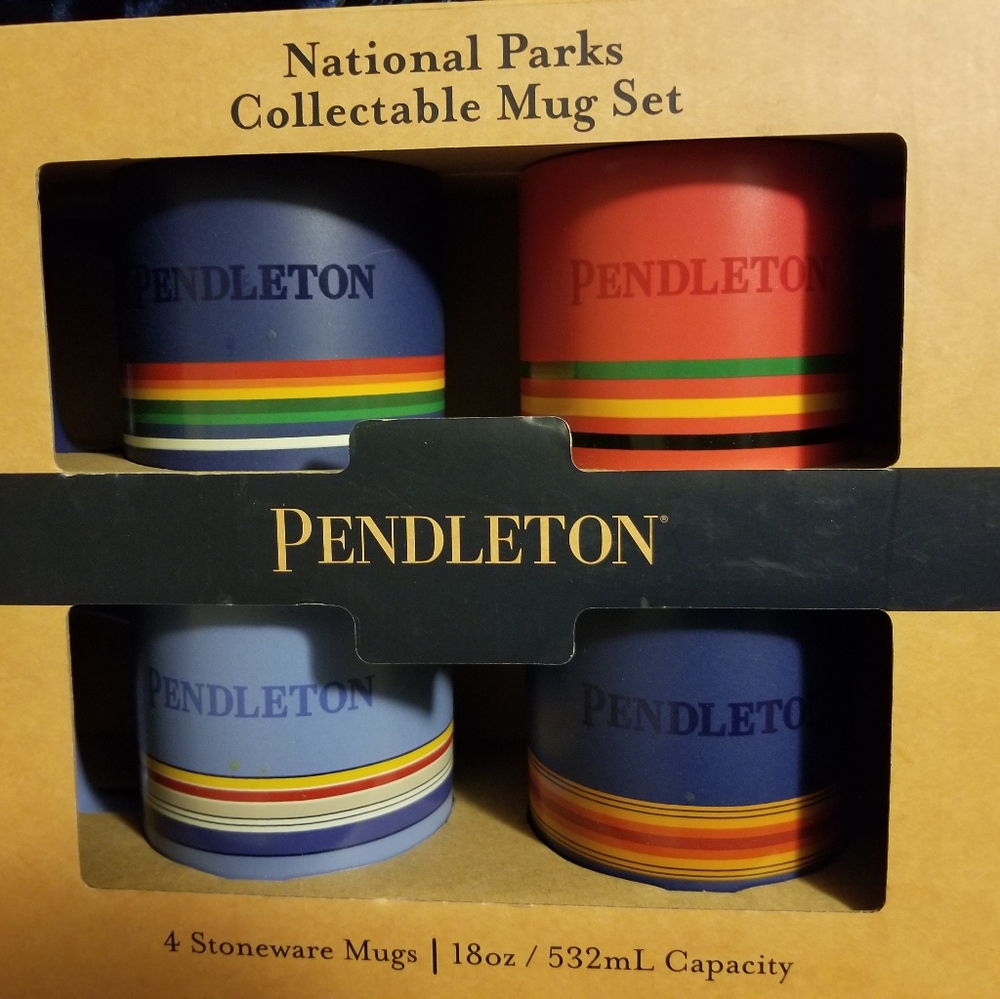 Multicolor National Park collectable mugs 4pk